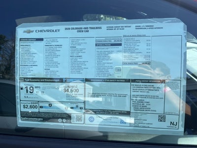 2026 Chevrolet Colorado Trail Boss