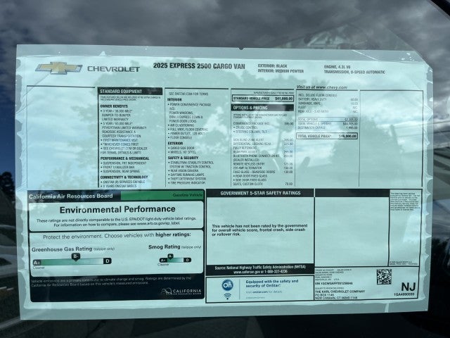 2025 Chevrolet Express Cargo 2500 WT