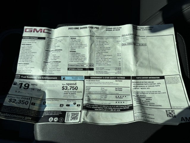 2023 GMC Sierra 1500 Pro