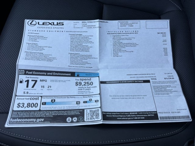 2024 Lexus GX GX 550 Premium