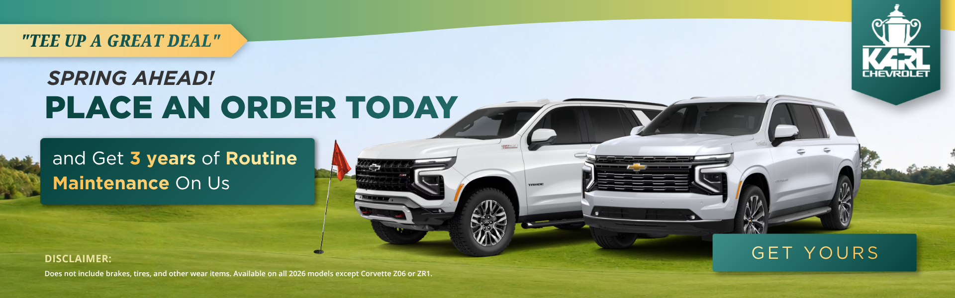 Spring Ahead! Place an order today