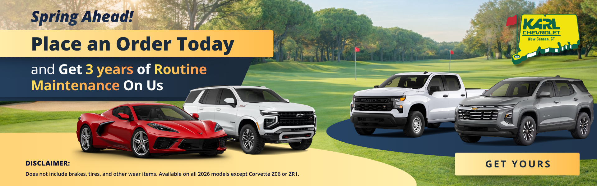 Get 3 years of Routine Maintenance 